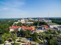 Aerial photo of the Montclair State campus